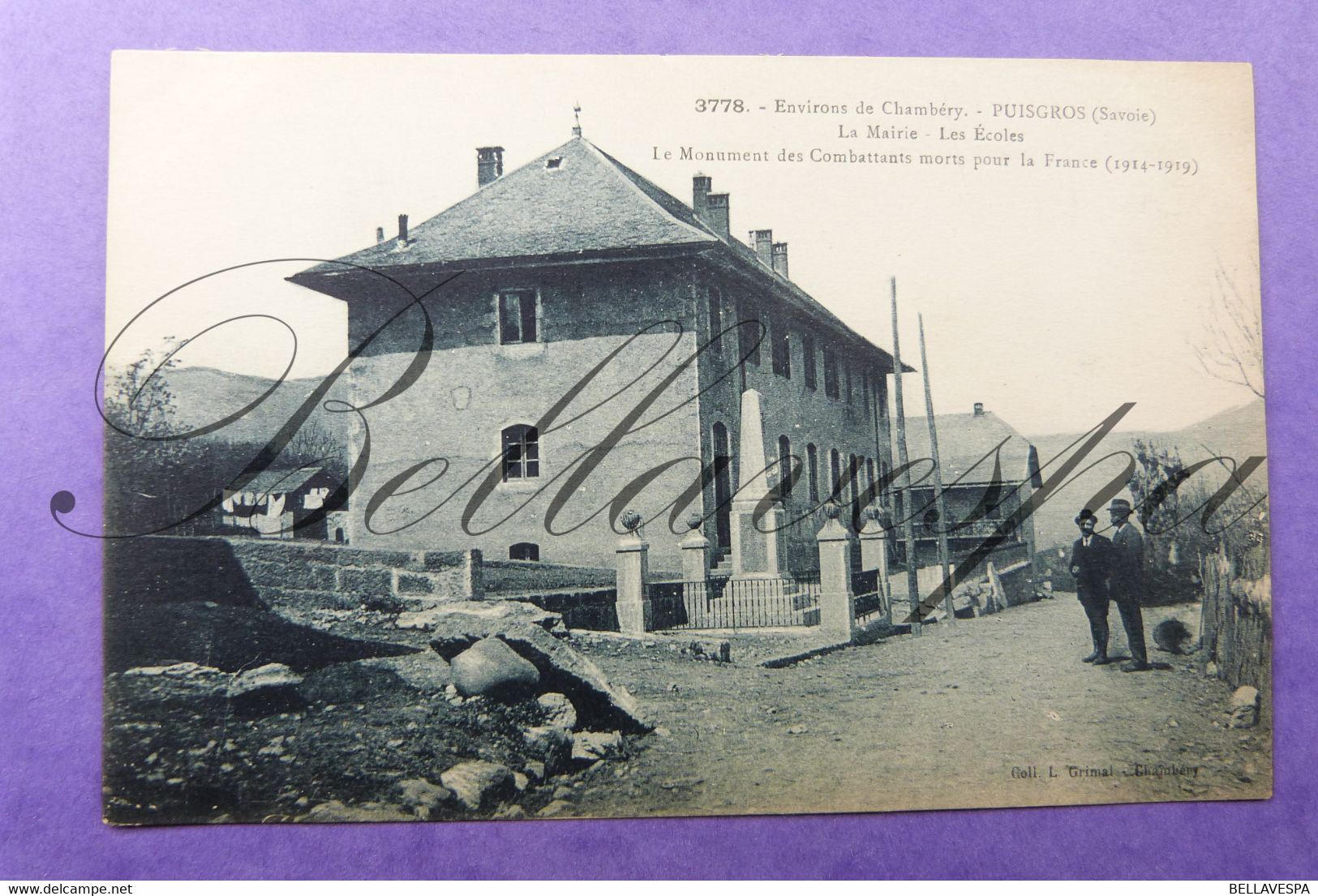 Puisgros. D73-La Mairie, Les Ecoles, Le Monument Des Combattants Morts Pour La France 1914-1918 Guerre Mondiale - Chambery