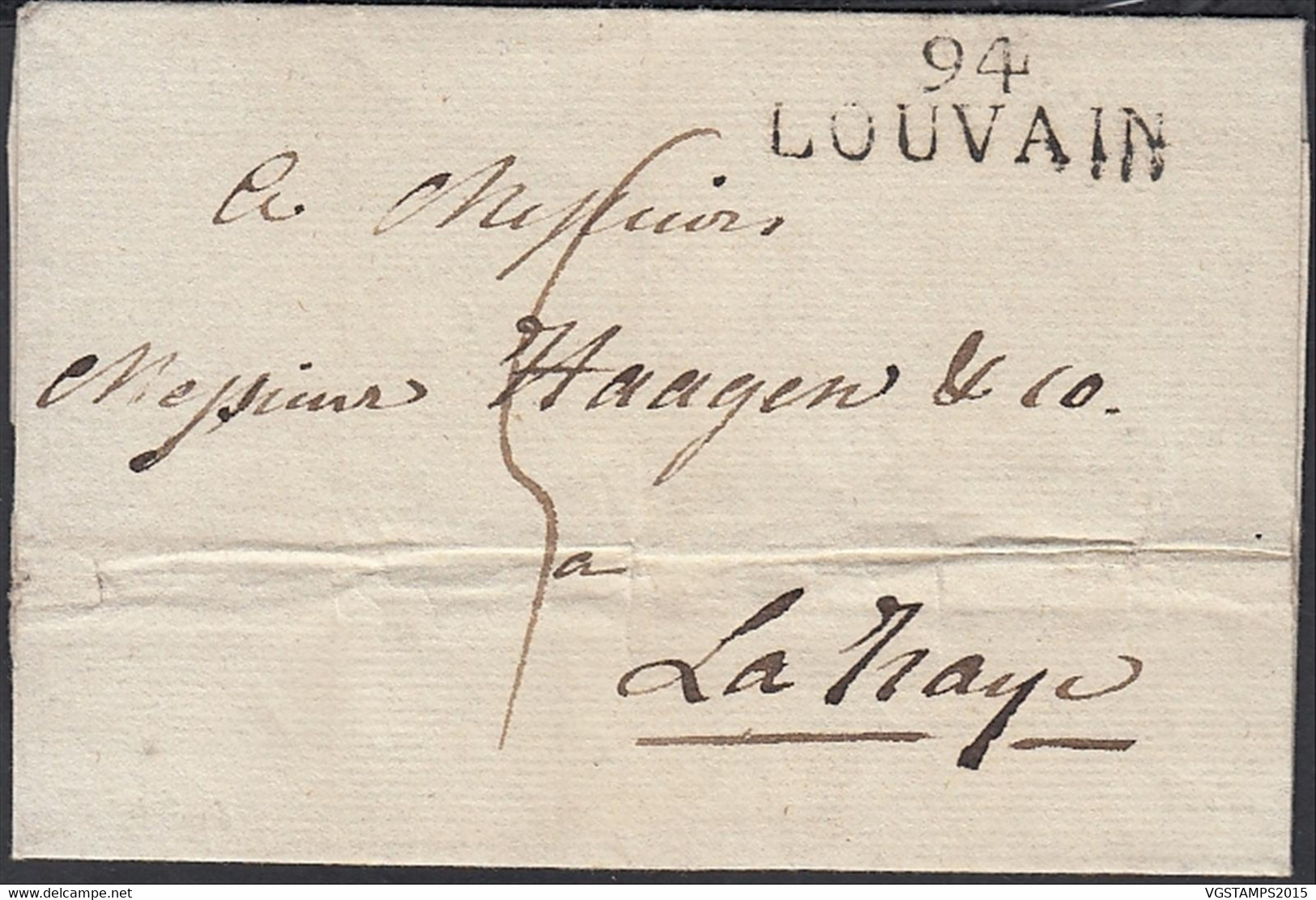 Belgique 1814 - Précurseur De Louvain à Destination La Haye-Pays Bas........... (DD) DC-10900 - Sonstige & Ohne Zuordnung