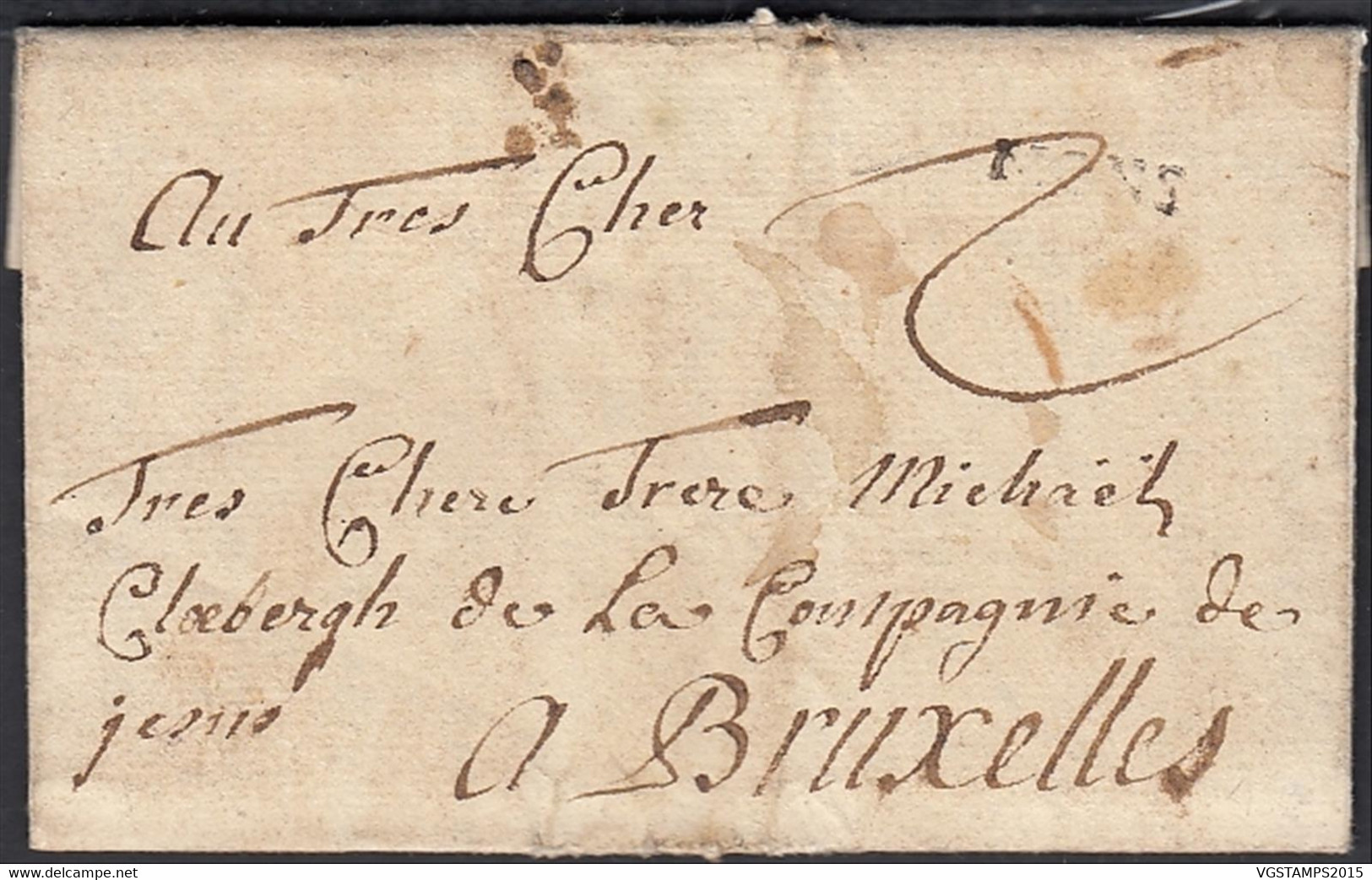 Belgique 1793 - Précurseur De Mons   à Destination Bruxelles...... (DD) DC-10904 - Altri & Non Classificati