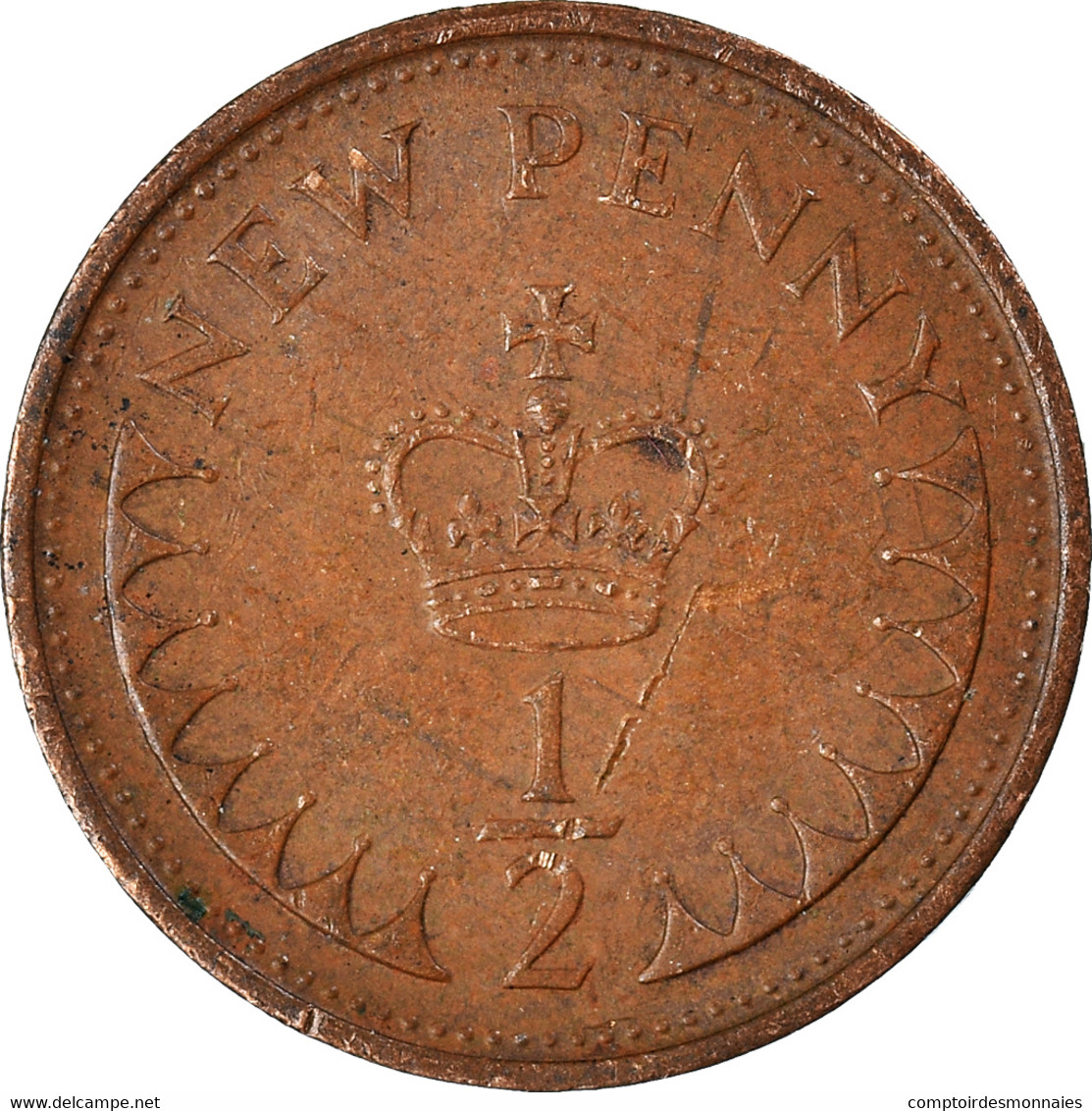 Monnaie, Grande-Bretagne, 1/2 New Penny, 1981 - 1/2 Penny & 1/2 New Penny