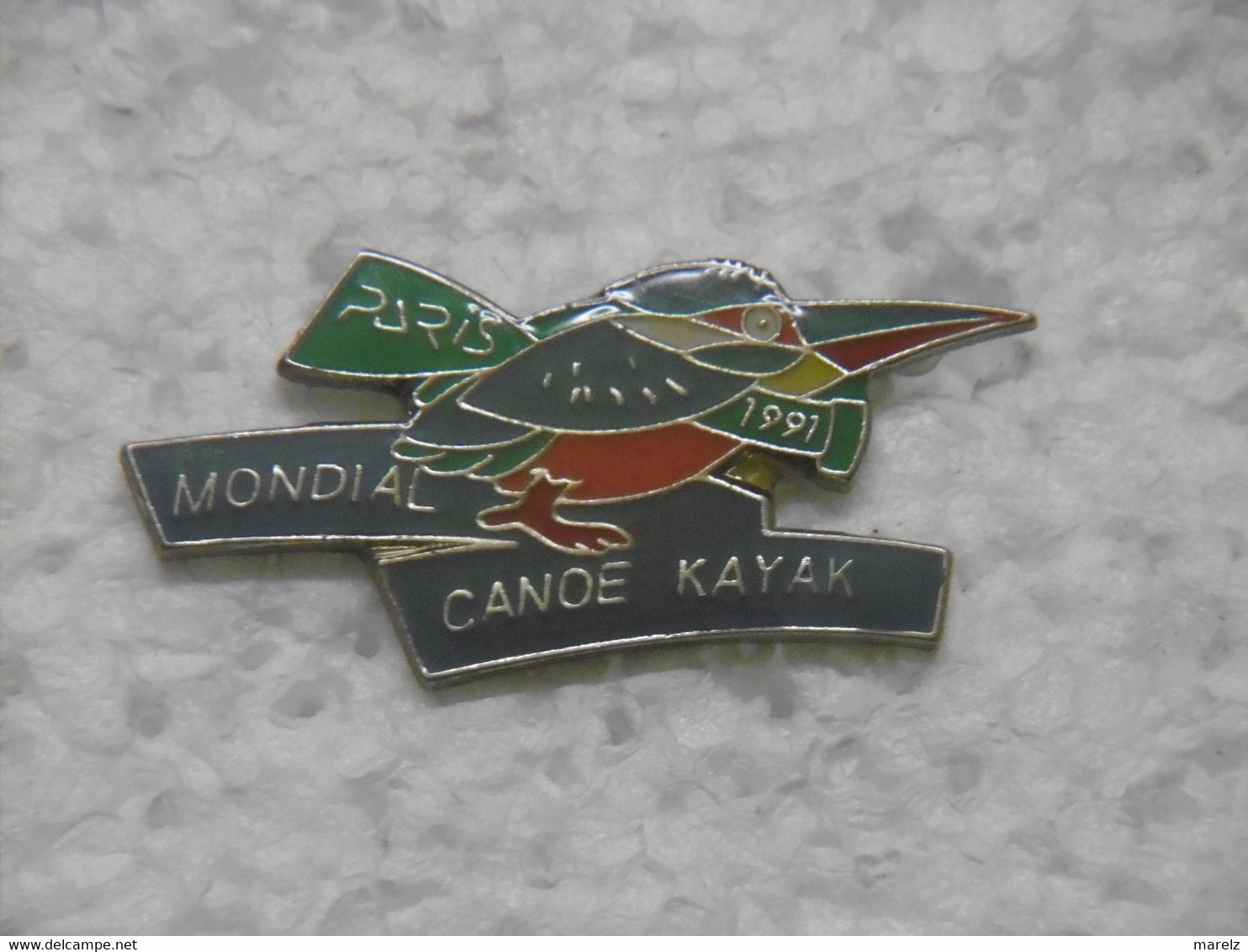 Pin's Sport CANOË KAYAK 1991 PARIS MONDIAL - Canoë