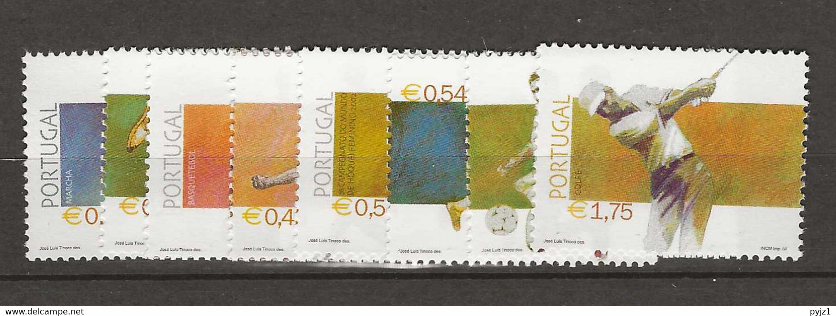 2002 MNH Portugal, Mi 2602-10  Postfris** - Unused Stamps