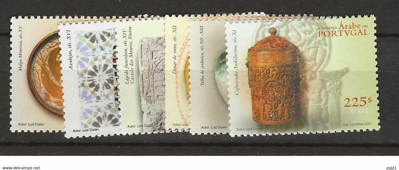2001 MNH Portugal, Mi 2490-95  Postfris** - Unused Stamps