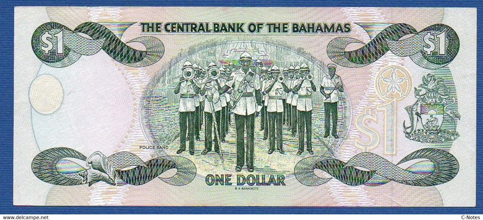 BAHAMAS - P.57 – 1 Dollar 1996 XF+, Serie BF191597  "Elizabeth II" Issue - Bahamas