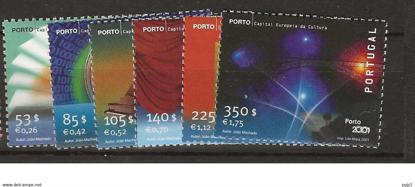 2001 MNH Portugal, Mi 2508-13 Postfris** - Unused Stamps