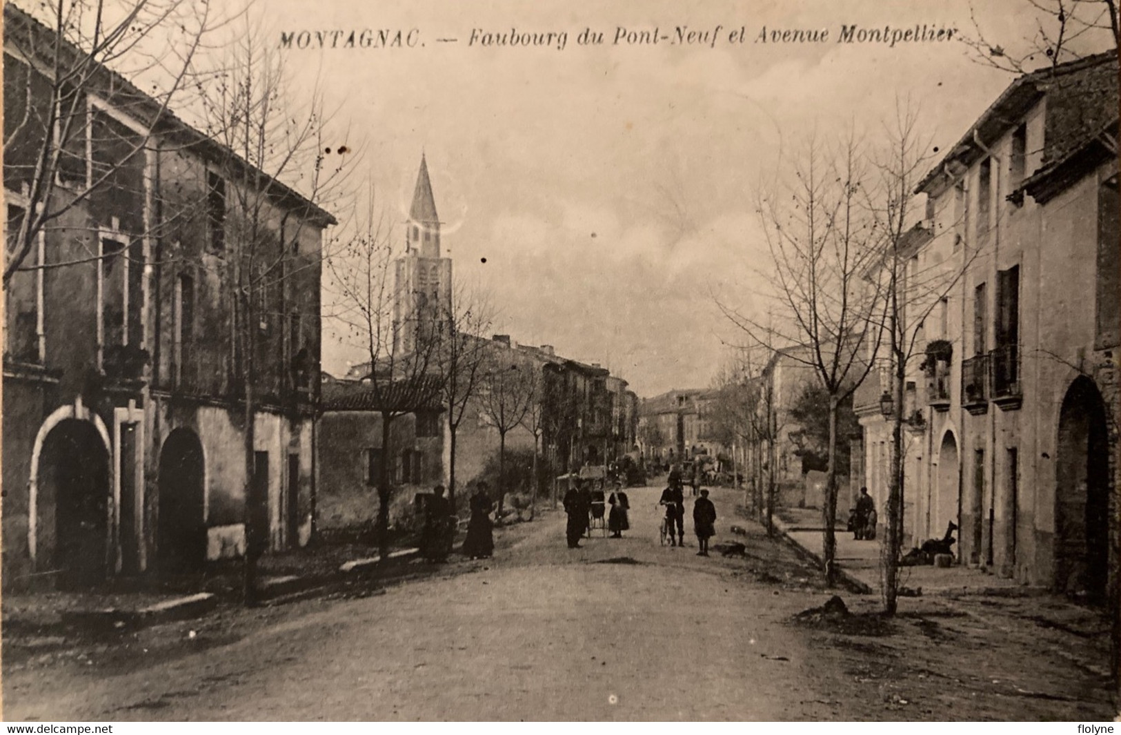 Montagnac - Le Faubourg Du Pont Neuf Et Avenue Montpellier - Montagnac