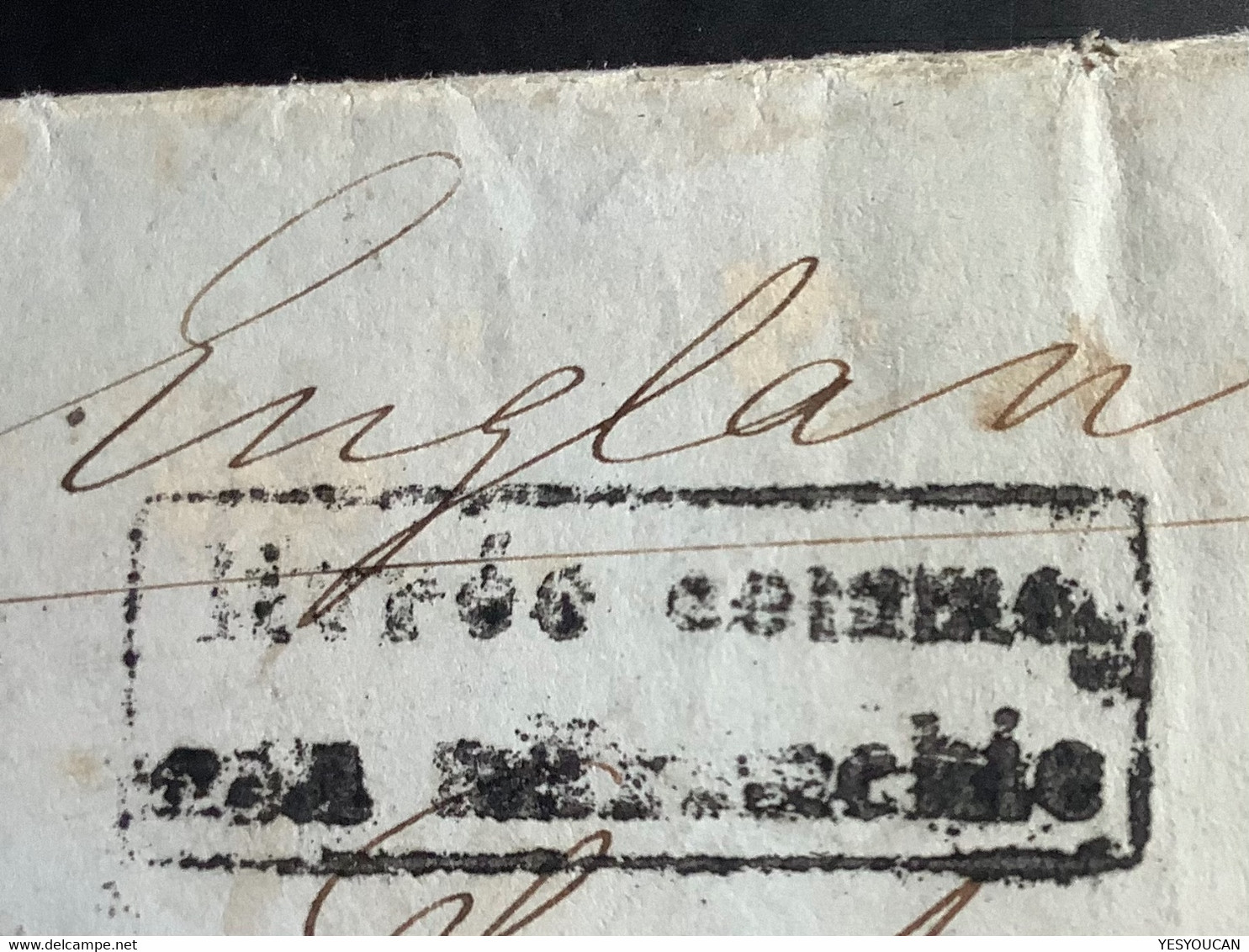 ST GALLEN 1860 Strubel Brief Unterfrankiert>Penrith Cumbria GB Via France(Schweiz Postvertragstempel Cover Lettre - Covers & Documents