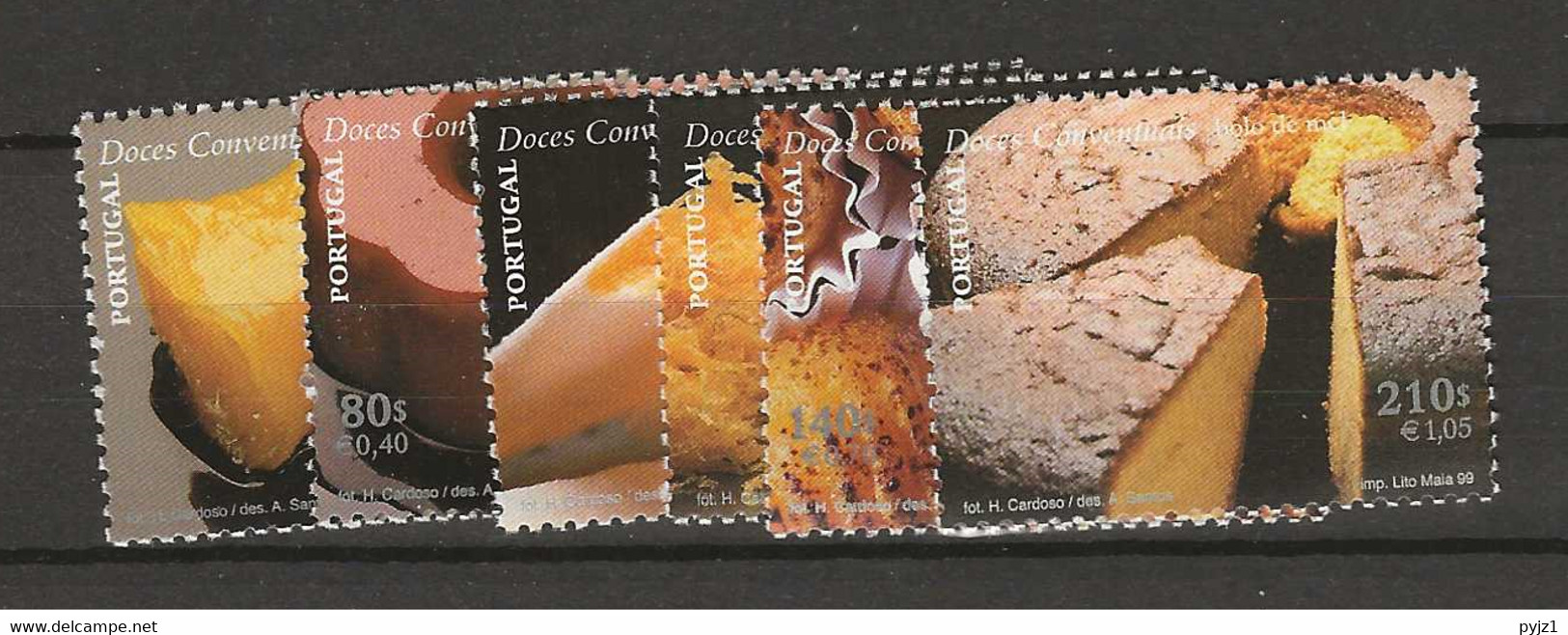 1999 MNH Portugal, Mi 2365-70 Postfris** - Unused Stamps