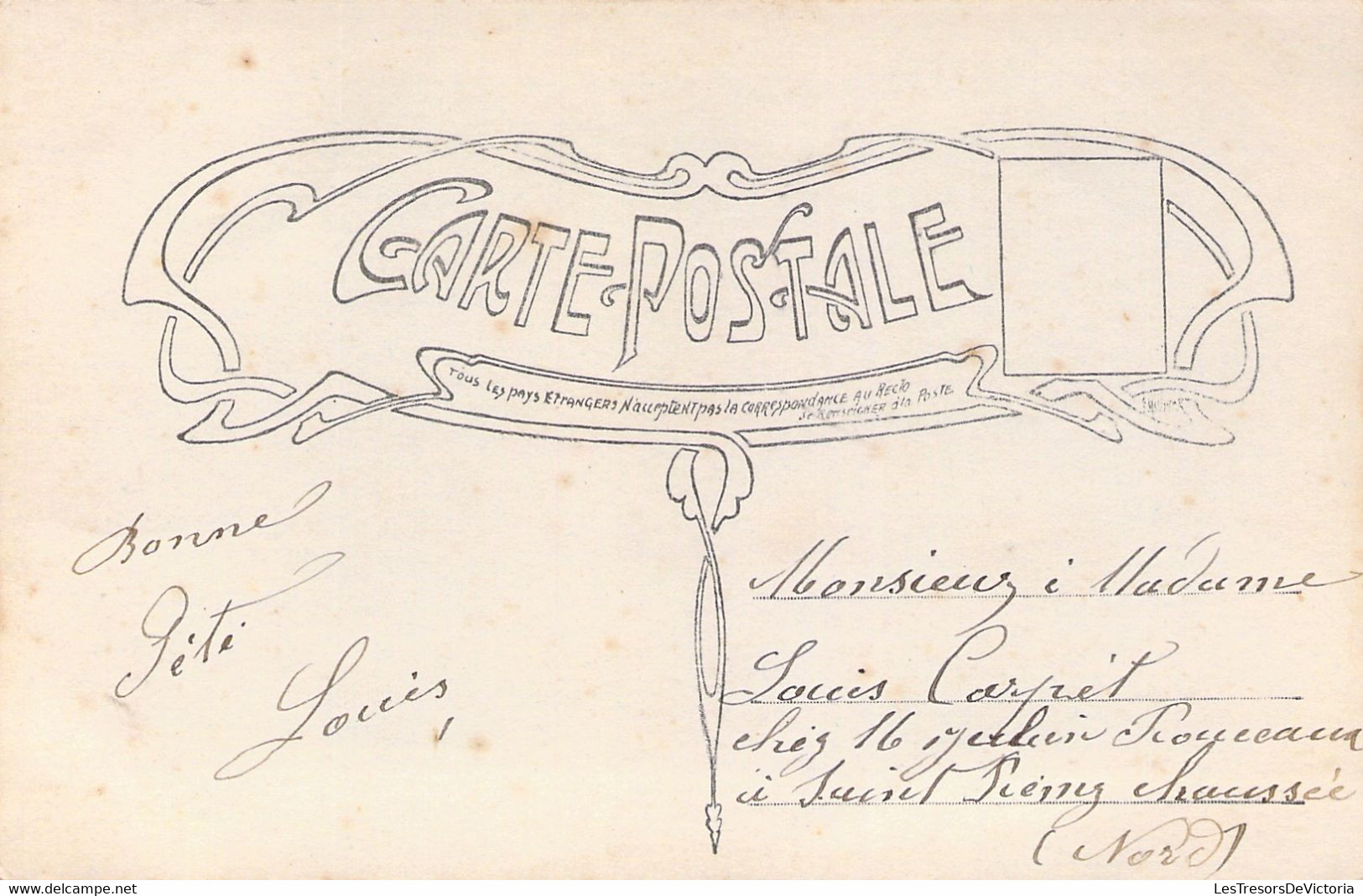 CPA Le Langage Du Timbre - Lotus - - Briefmarken (Abbildungen)