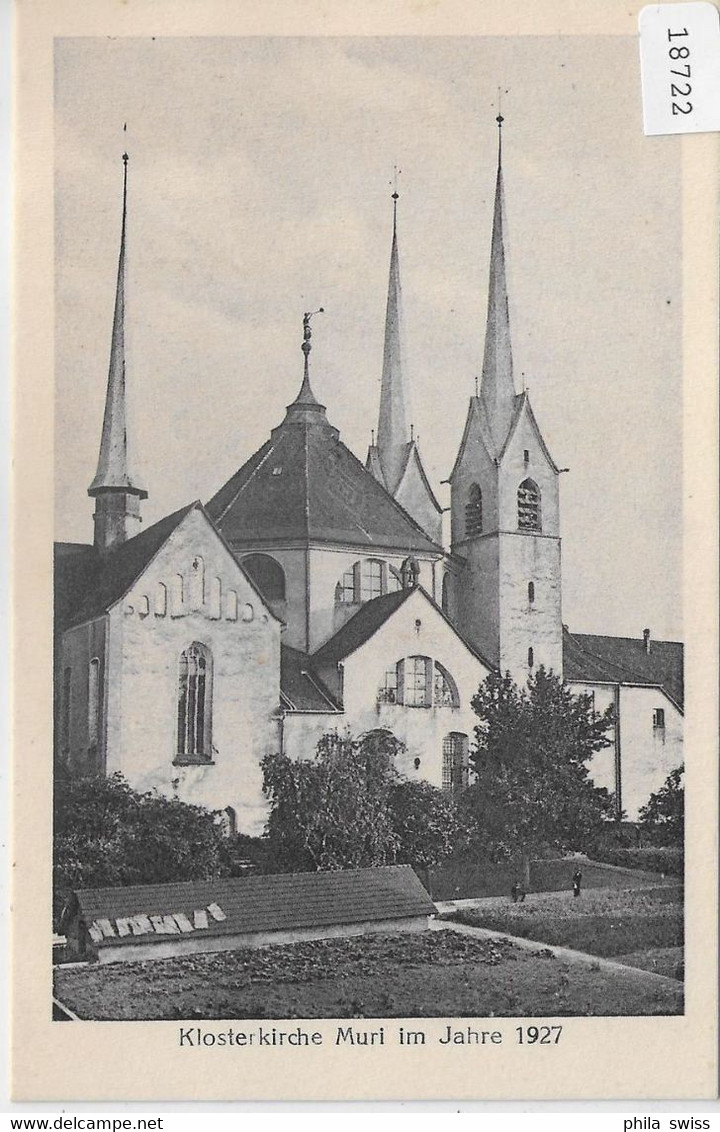 Klosterkirche Muri AG Im Jahre 1927 - Muri