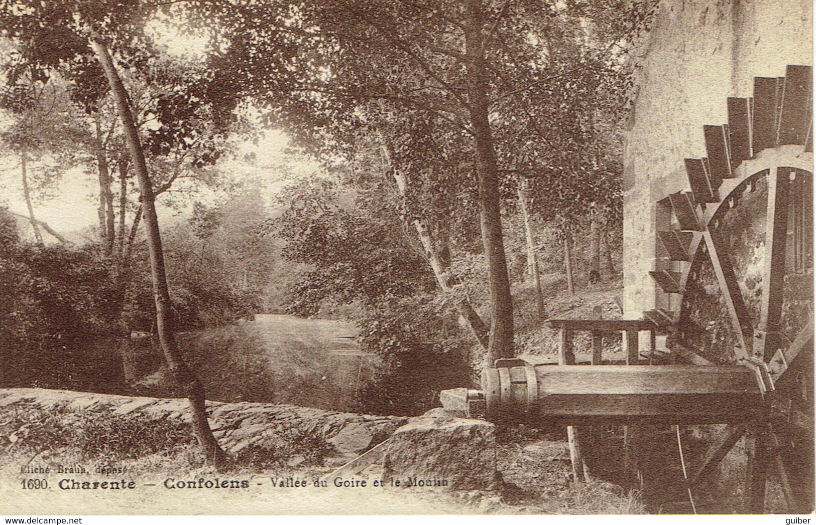 16 Confolens Vallée Du Goire Et Le Moulin A Eau Bon état - Confolens