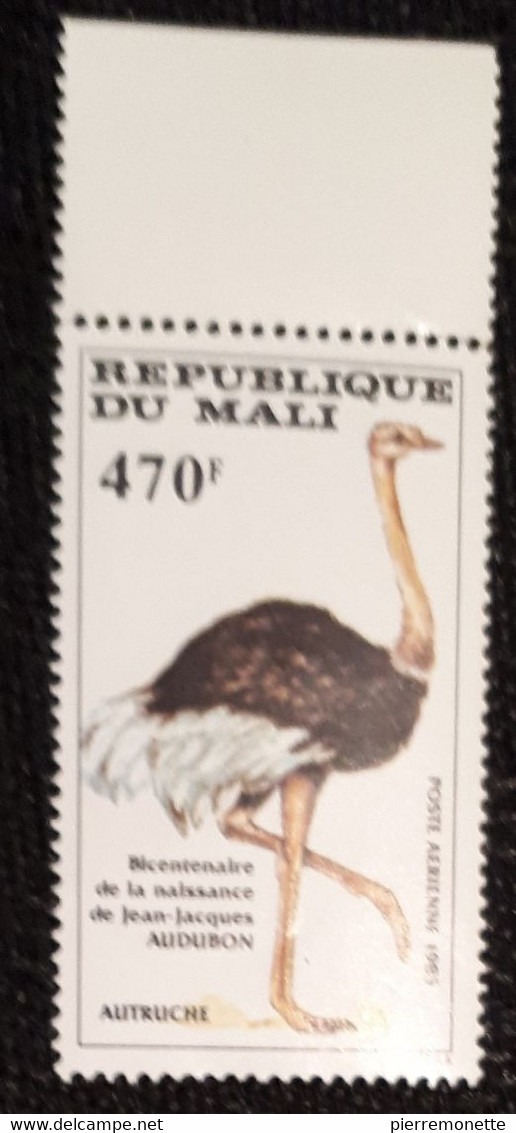 Mali 1985, Aubudon-Autruche, Bord Supérieur, N** - Autruches