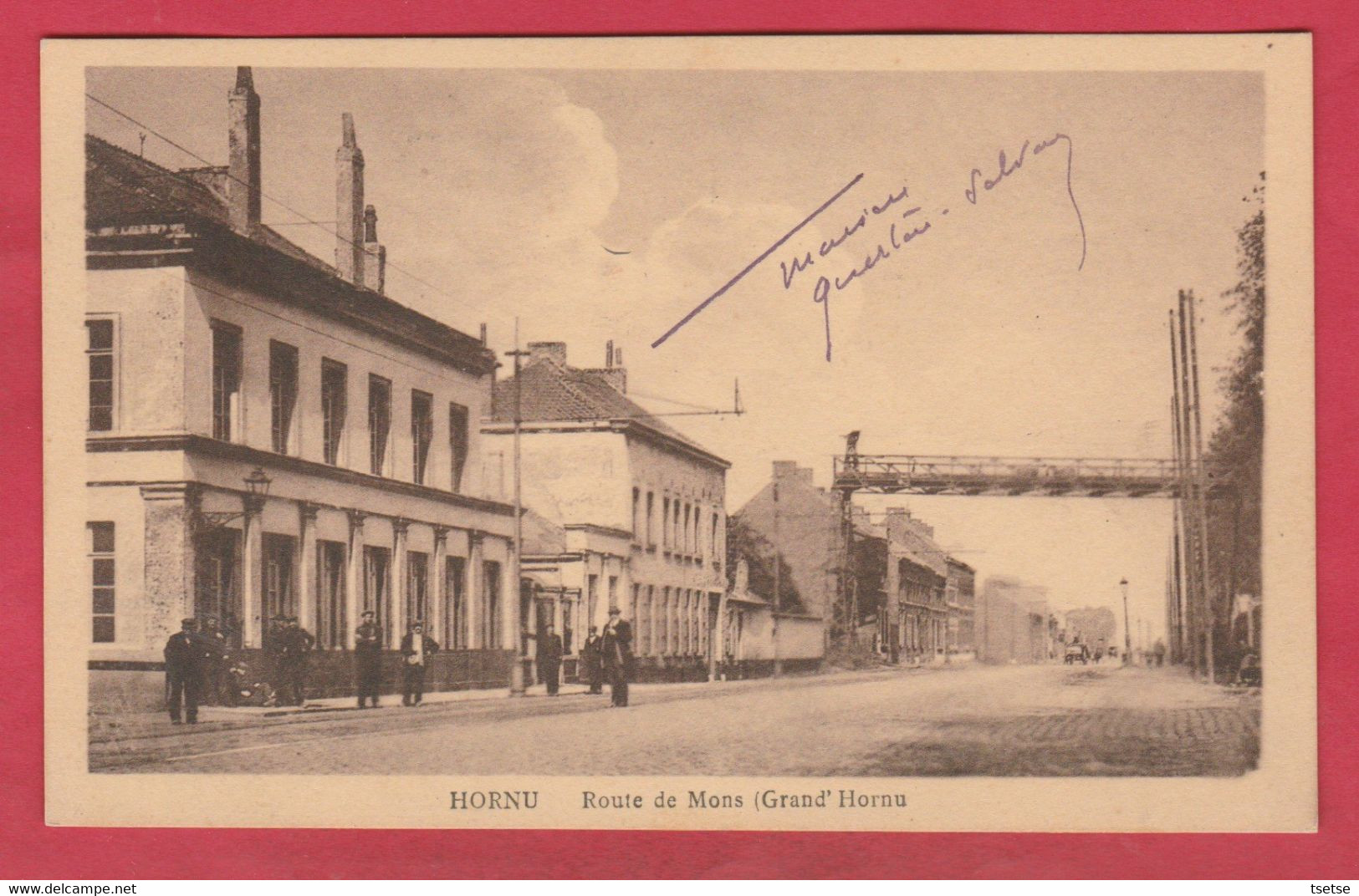 Hornu - Route De Mons ( Grand'Hornu ) -1931 (voir Verso ) - Boussu