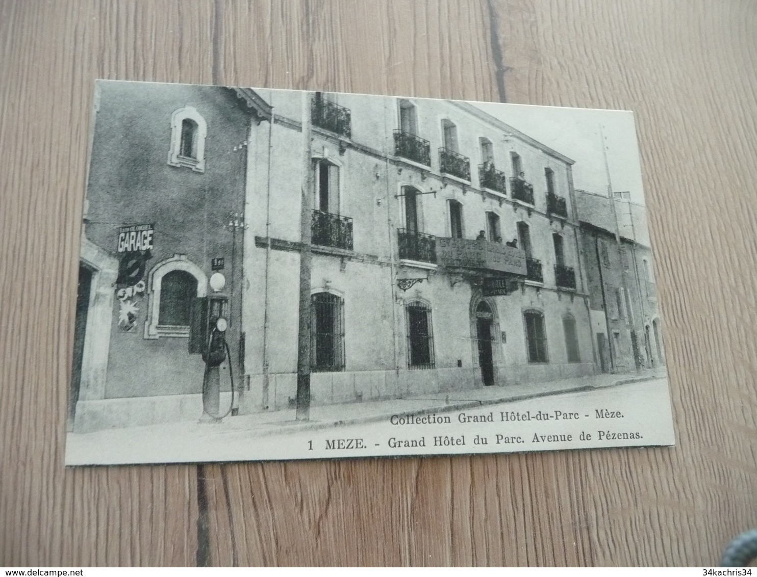 CPA 34 Hérault Mèze Grand Hôtel Du Parc E Avenue  De Pézenas - Mèze