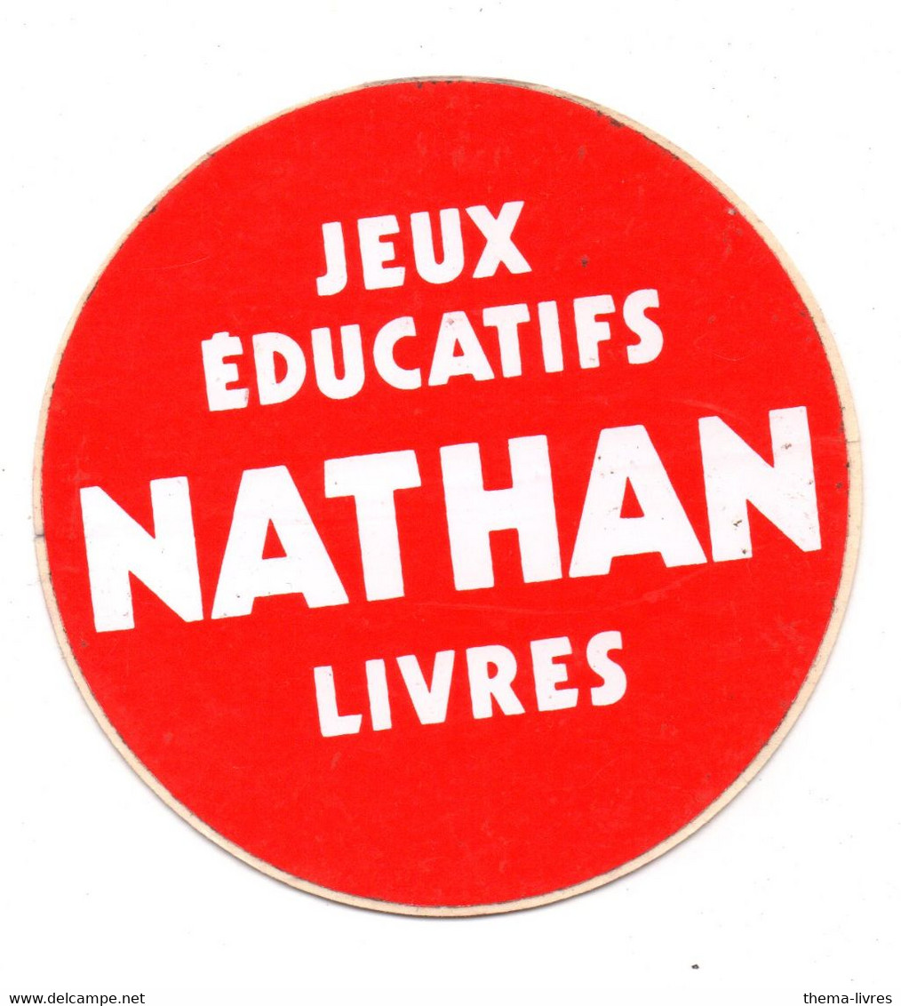 Autocollant NATHAN  Jeux éducatifs Et Livres  (PPP37151) - Chocolat