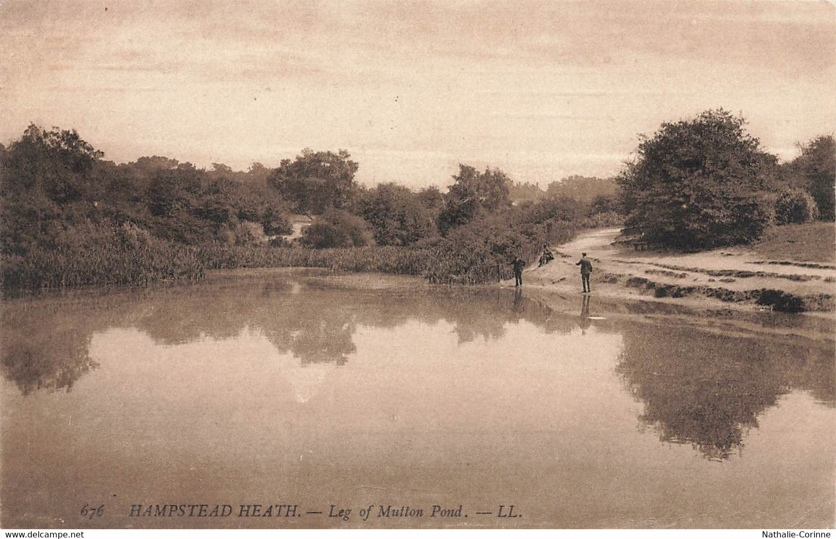 Hampstead Heath - Leg Of Mutton Pond - Animé - 1909 - London Suburbs