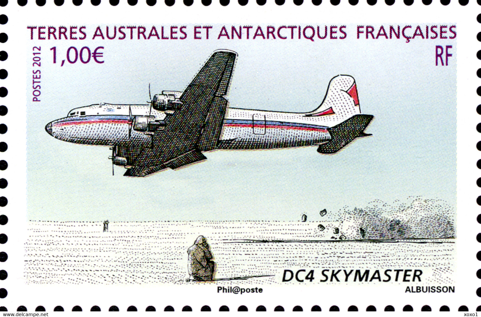 TAAF 2012 Mi.No. 772 - 777 (Block 30)  Fr. Antarktis Airplanes Transport 1 S\sh MNH** 14.00 € - Polar Flights