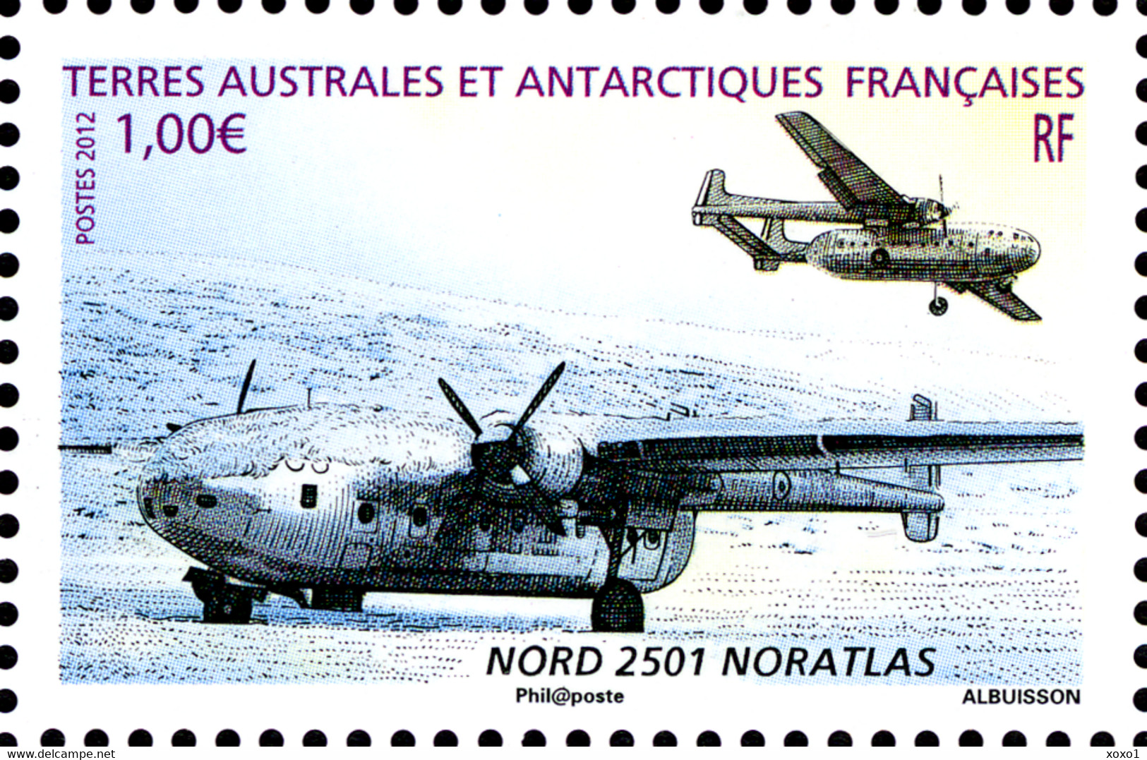 TAAF 2012 Mi.No. 772 - 777 (Block 30)  Fr. Antarktis Airplanes Transport 1 S\sh MNH** 14.00 € - Vuelos Polares