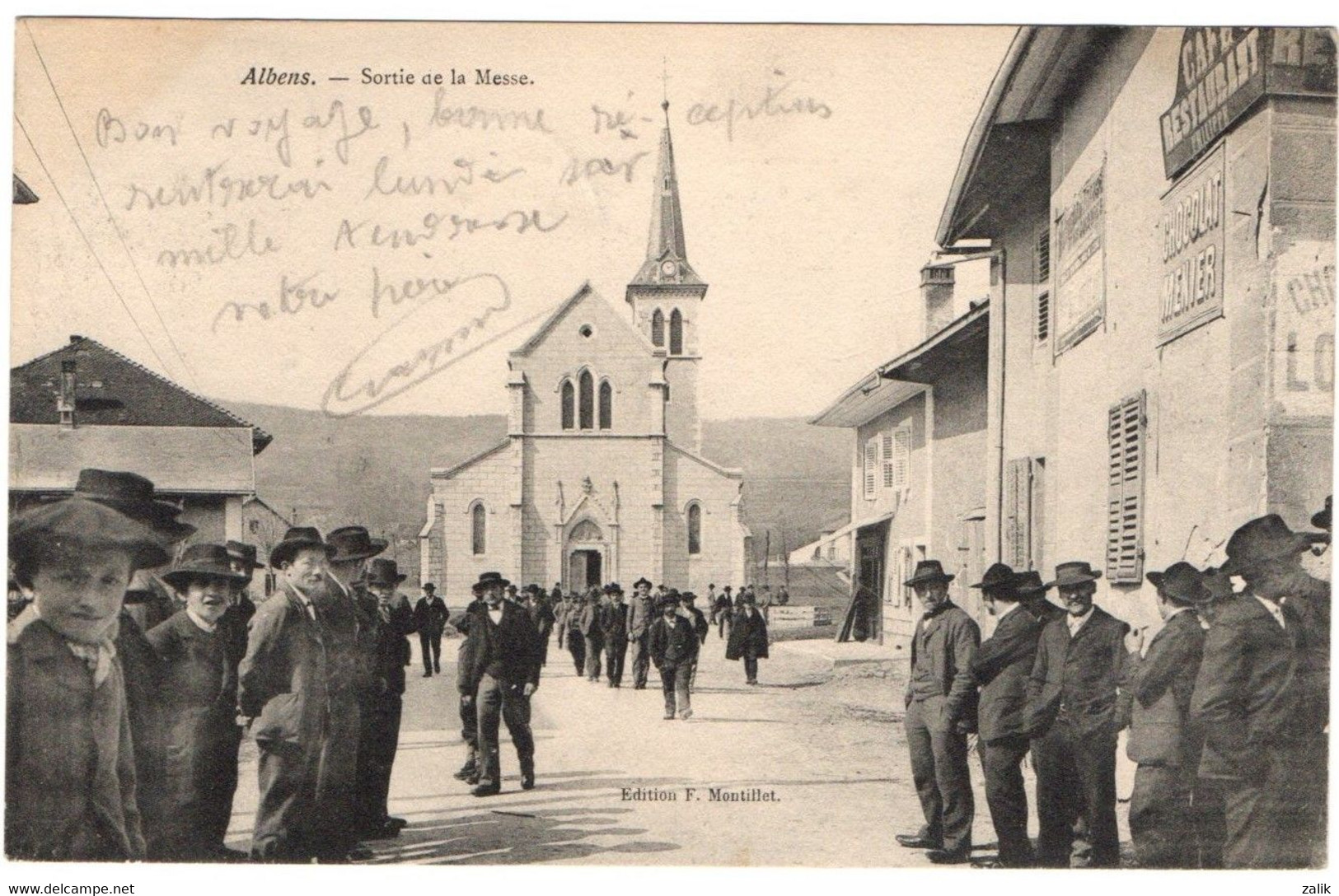 CPA - Albens - Sortie De La Messe - Savoie - Albens