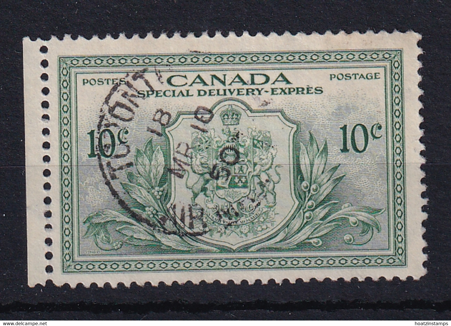 Canada: 1946   Special Delivery   SG S15    10c   Used - Espressi