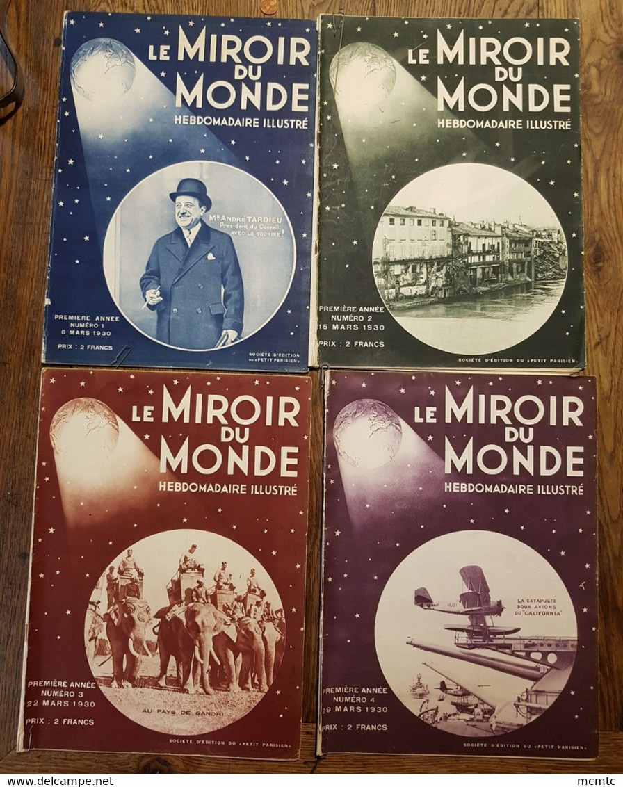 26 Revues "Le Miroir Du Monde " Hebdomadaire Illustré 1930 - Otros & Sin Clasificación