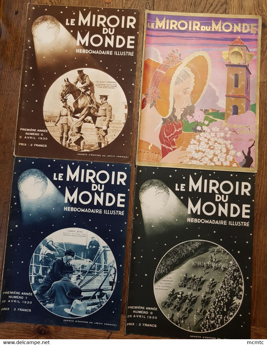 26 Revues "Le Miroir Du Monde " Hebdomadaire Illustré 1930 - Otros & Sin Clasificación