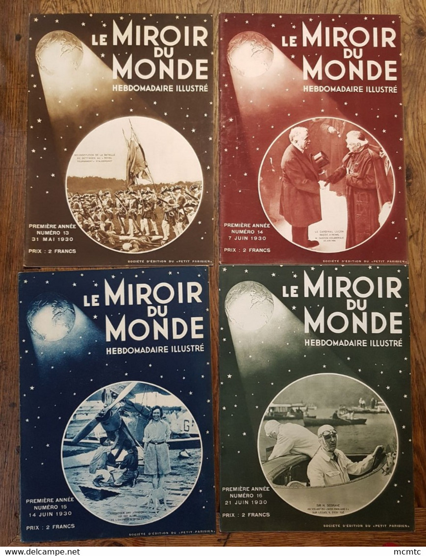 26 Revues "Le Miroir Du Monde " Hebdomadaire Illustré 1930 - Otros & Sin Clasificación