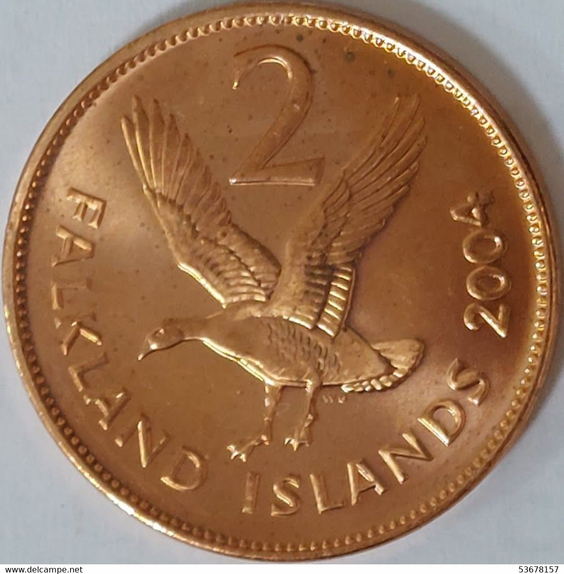 Falkland Islands - 2 Pence, 2004, KM# 131 - Falklandinseln