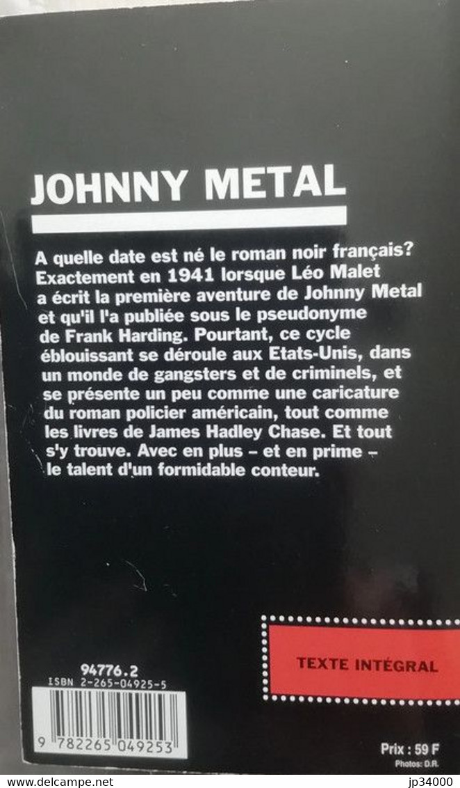 LEO MALET: Johnny Metal. (6 Histoires Complètes) Fleuve Noir - Leo Malet