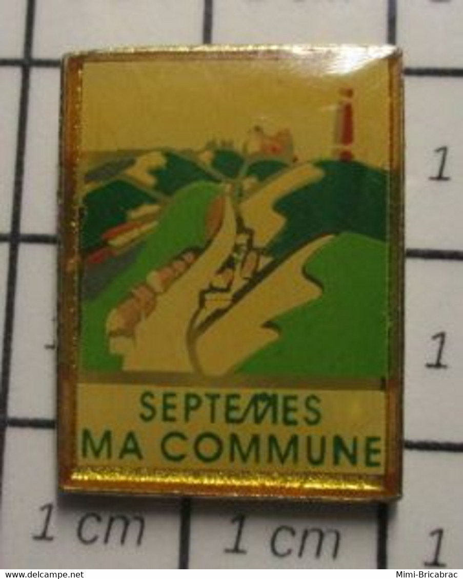 3317 Pin's Pins / Beau Et Rare / THEME : VILLES / SEPTEME MA COMMUNE Bouches-du-Rhône En Région Provence-Alpes-Côte D'Az - Baseball