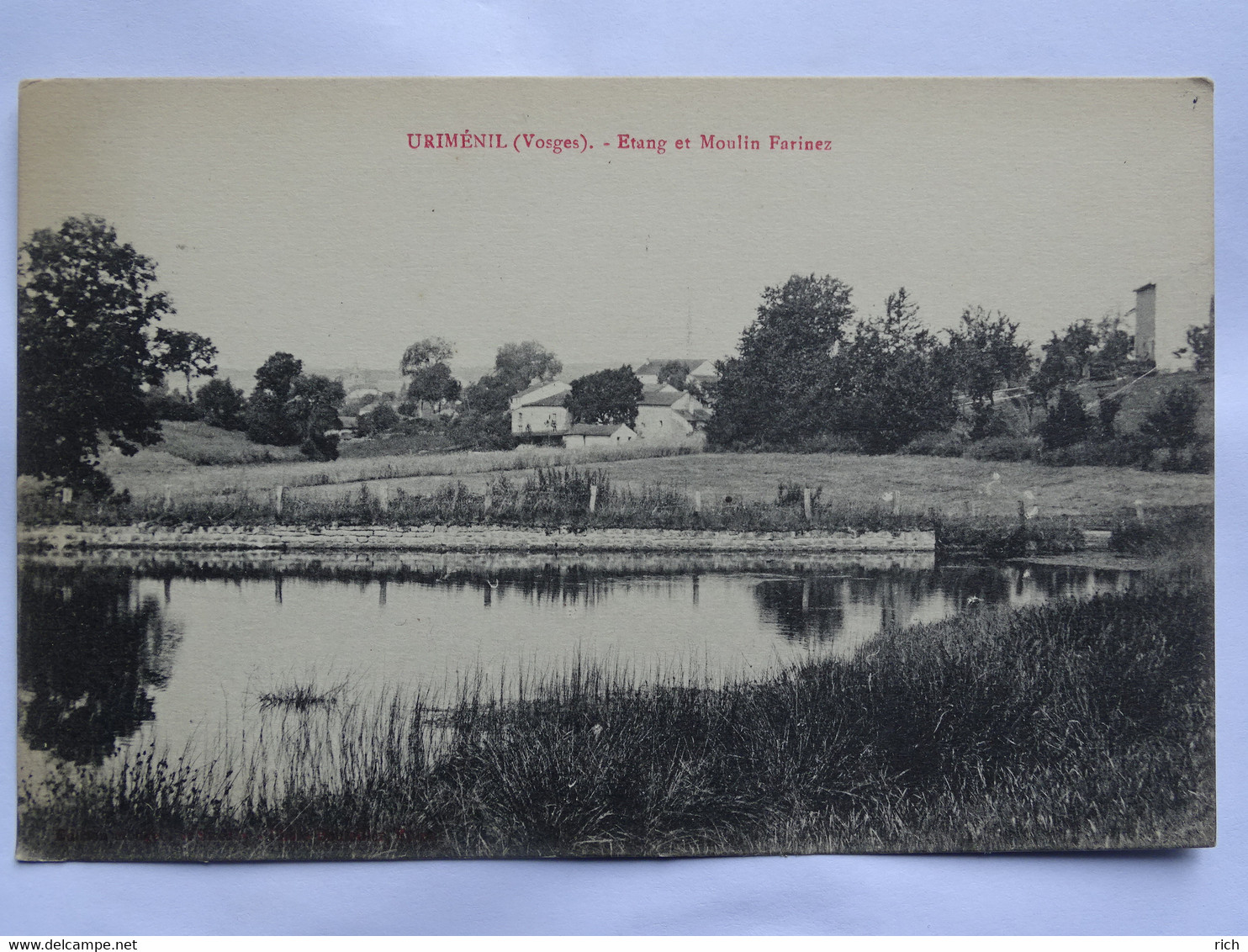 CPA 88 VOSGES - URIMENIL - Etang Et Moulin Farinez - Urimenil