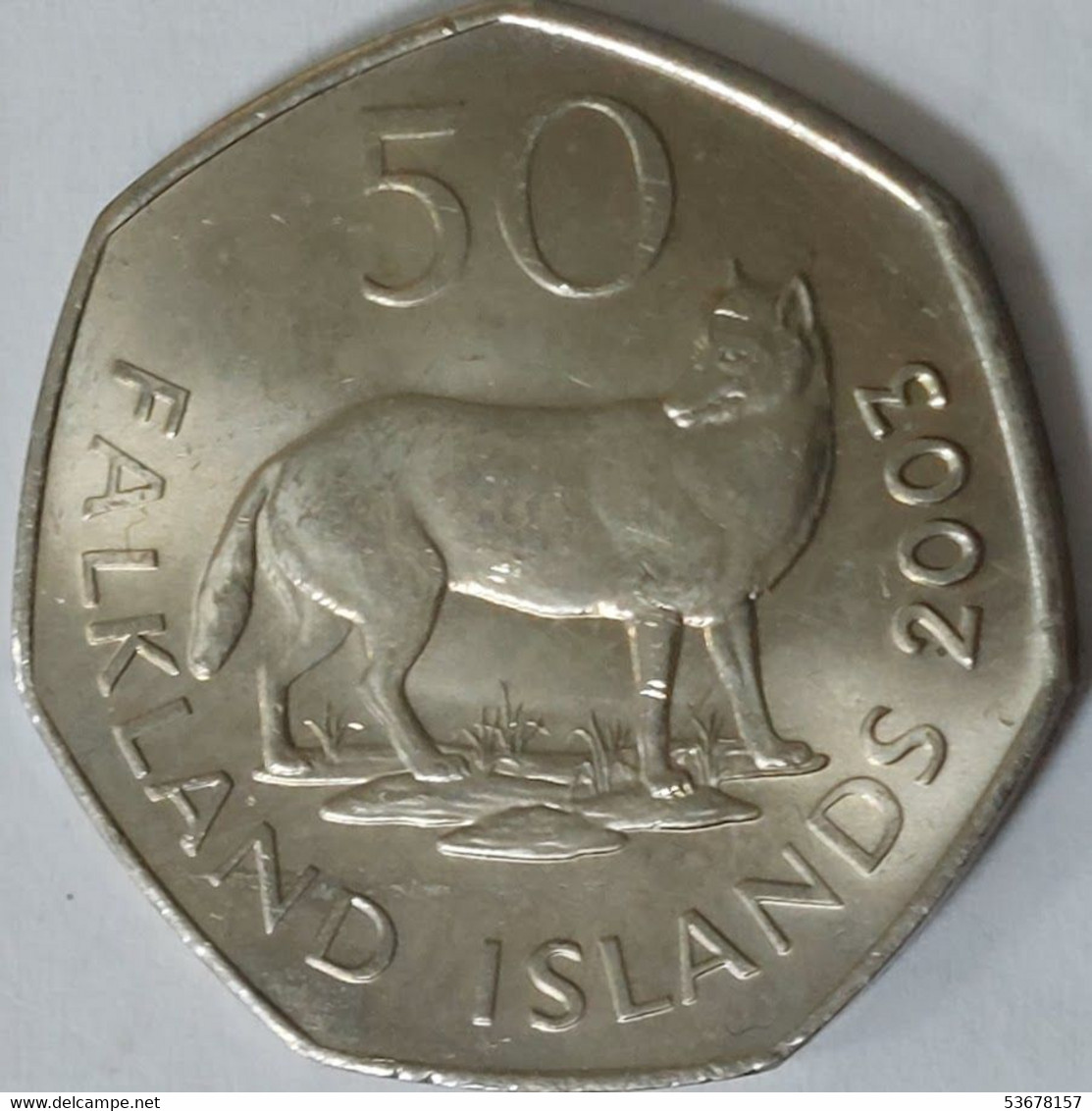 Falkland Islands - 50 Pence, 2003, Unc, KM# 135 - Falkland