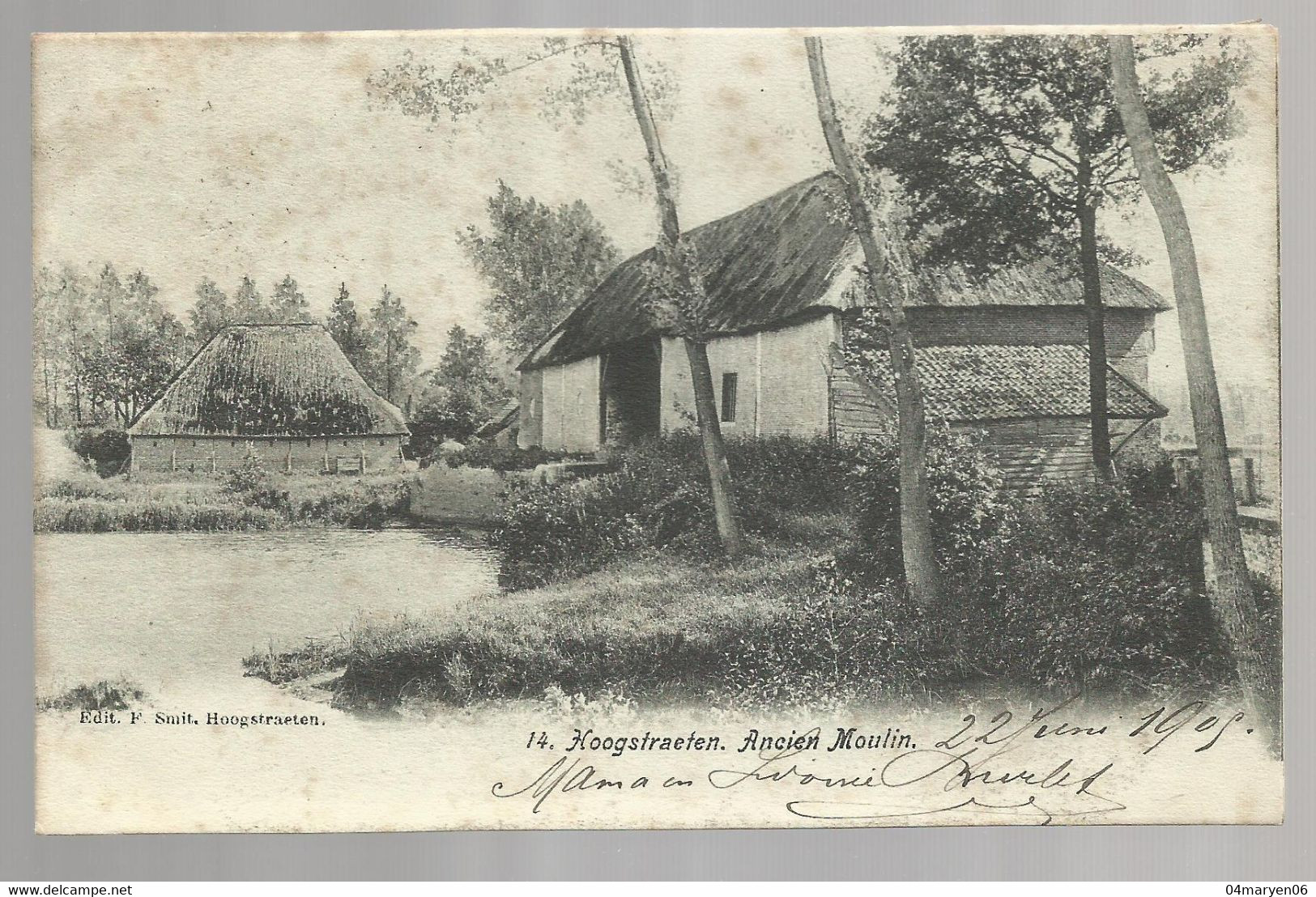 ***  HOOGSTRAETEN   ***  -   Ancien Moulin / Watermolen  -  Zie / Voir Scan's - Hoogstraten