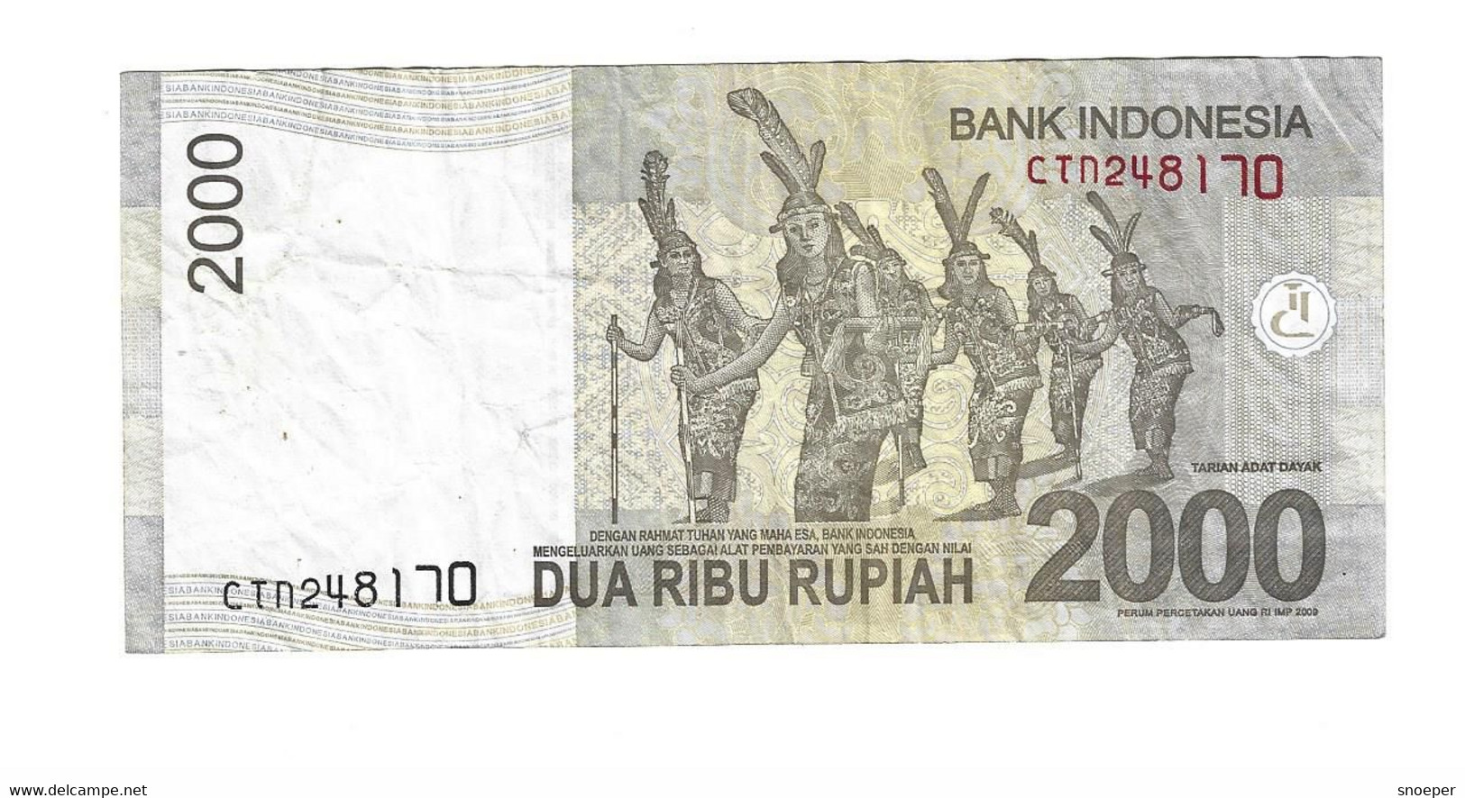 *indonesia 2000 Rupiah 2016  148g - Indonésie