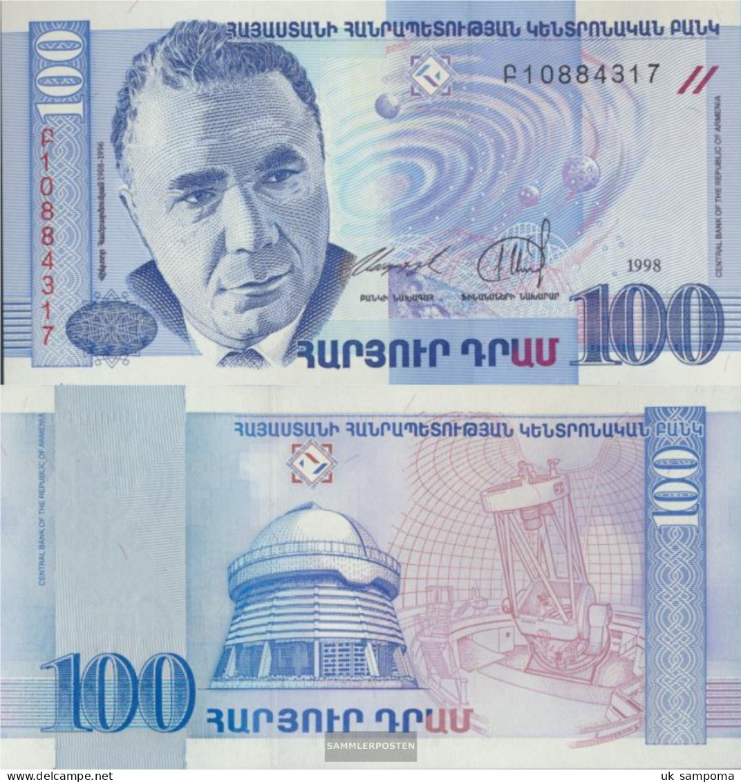 Armenia Pick-number: 42 Uncirculated 1998 100 Dram - Armenia