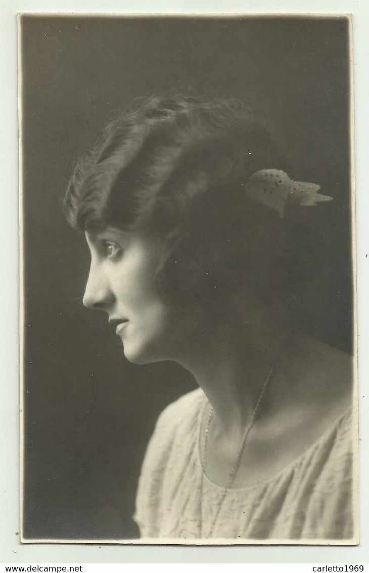 DONNA DI PROFILO 1927 FOTOGRAFICA - NV FP - Frauen