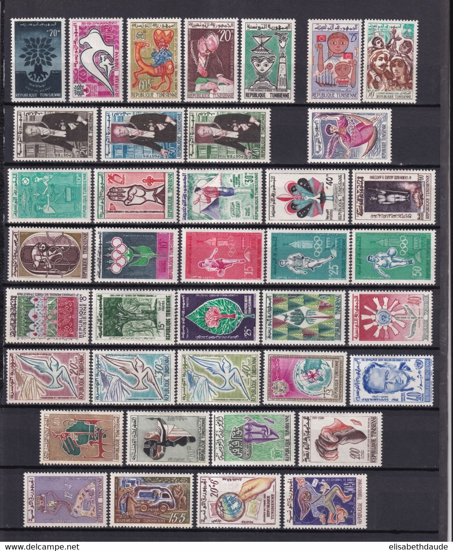 TUNISIE - ANNEES 1960 + 1961 ** MNH COMPLETES - COTE YVERT = 36.75 EUR - Tunesië (1956-...)