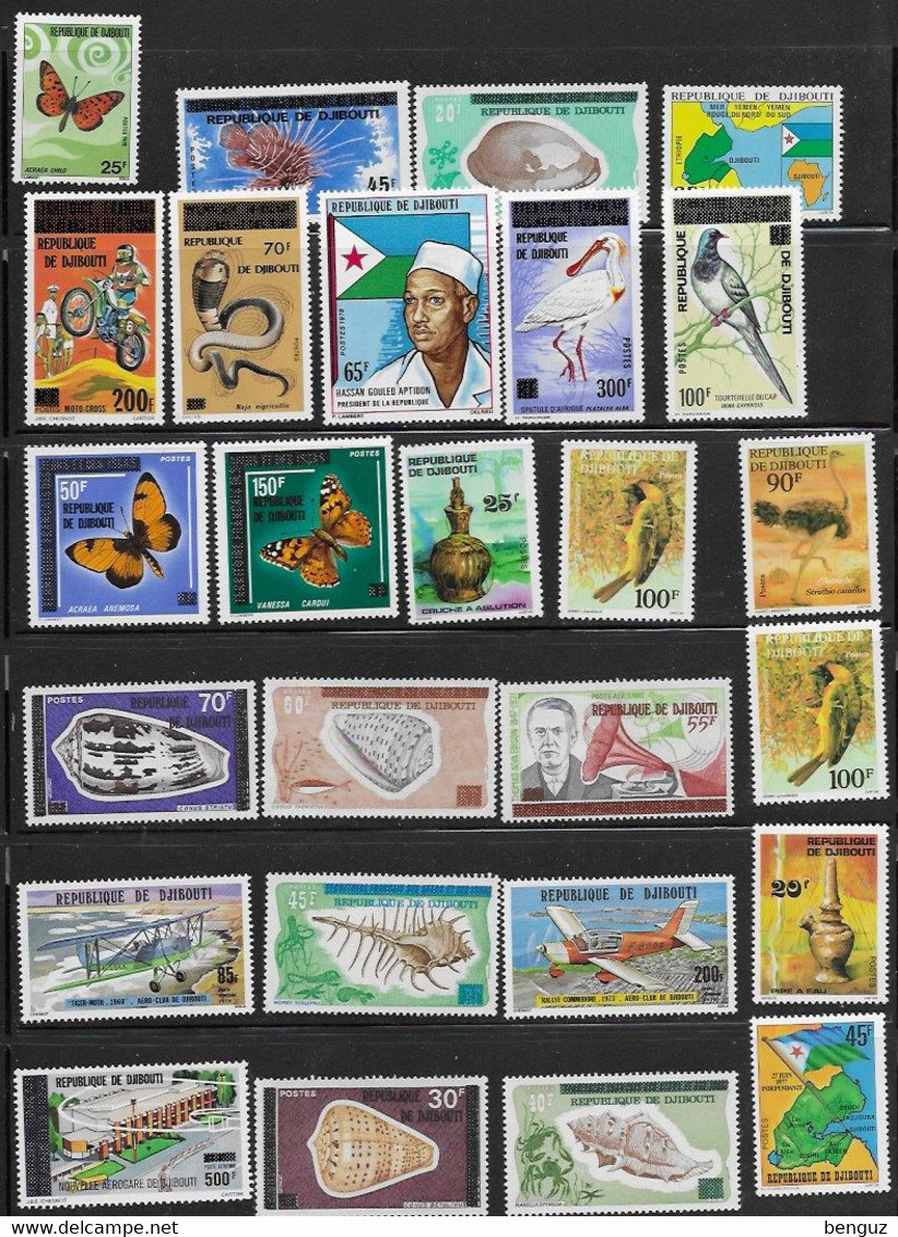 DJIBOUTI Lot Divers  Timbres Neufs** - Yibuti (1977-...)