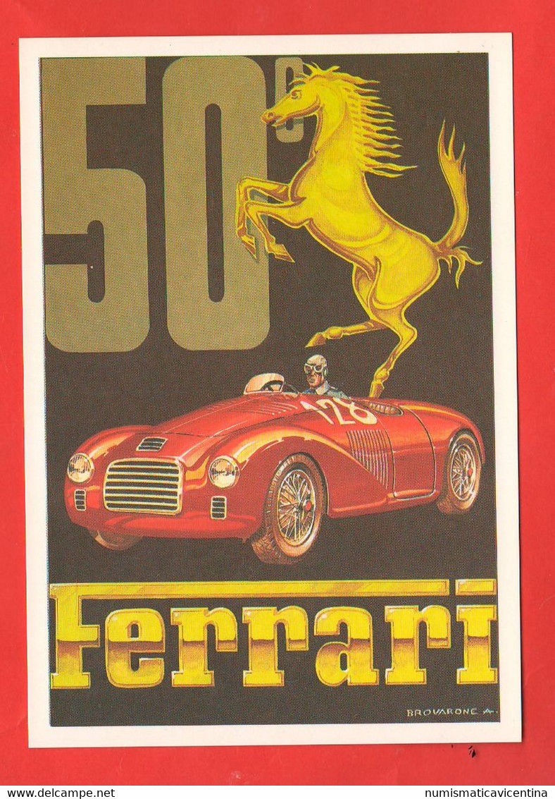 Auto Cars Ferrari F 125 X 50° Nascita Casa Automobili F 1 Dal 1947 / 1997 Commemorative First Ferrari Cars 2 Fb 800 Lire - FDC