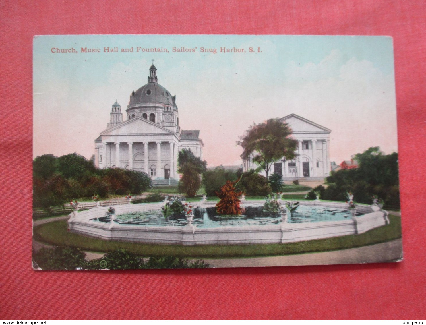 Church Music Hall & Fountain.  Sailors' Snug Harbor Staten Island   New York City >  New York    Ref 5642 - Staten Island