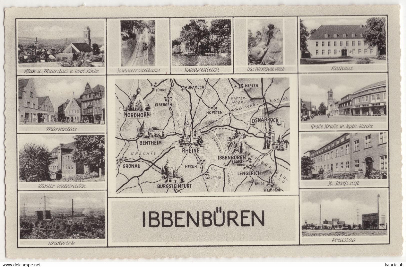 Ibbenbüren - Mehrbild - (Deutschland) - 1958 - Ibbenbüren