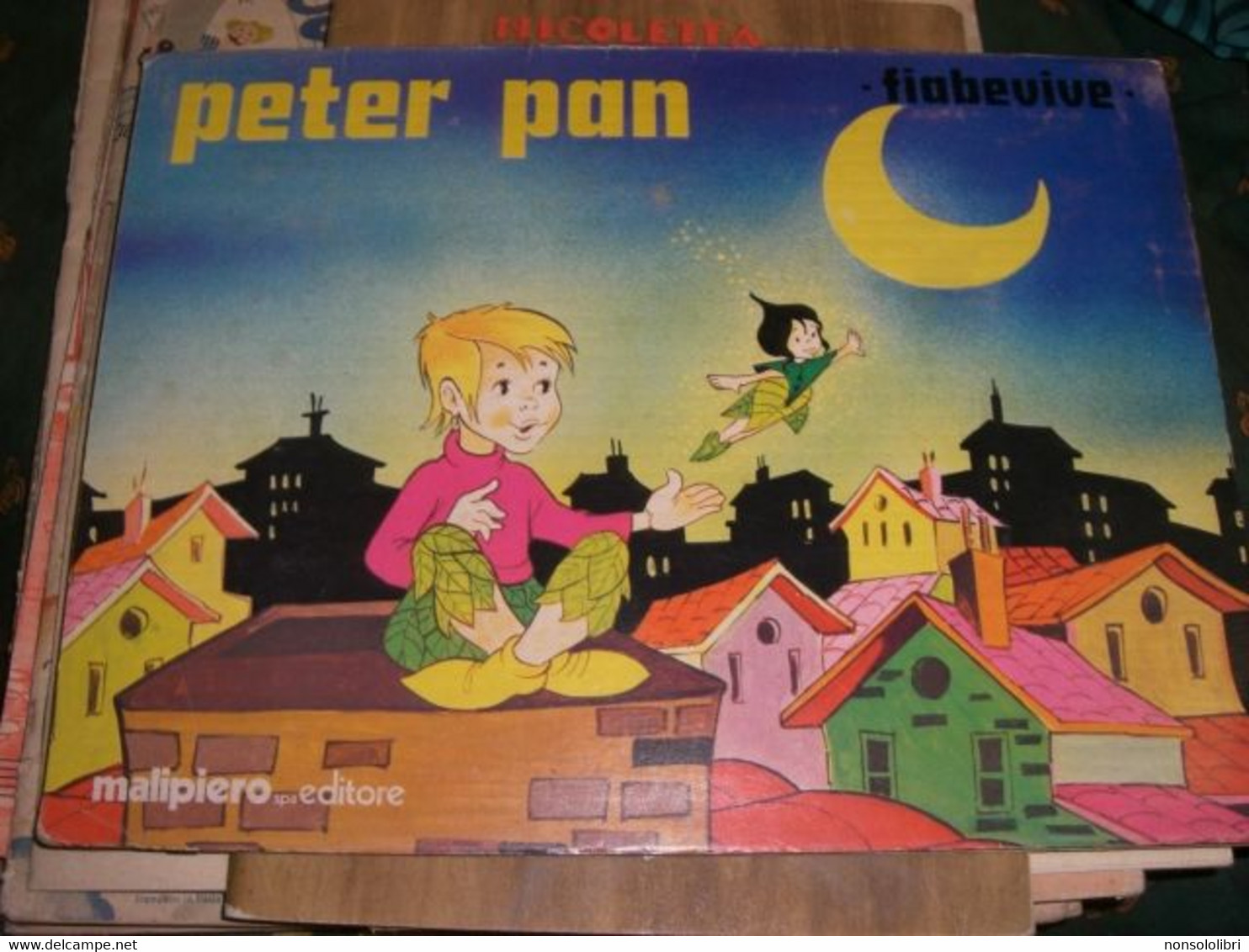 LIBRO "PETER PAN" MALIPIERO EDITORE -POP UP -COLLANA FIABEVIVE - Sagen En Korte Verhalen
