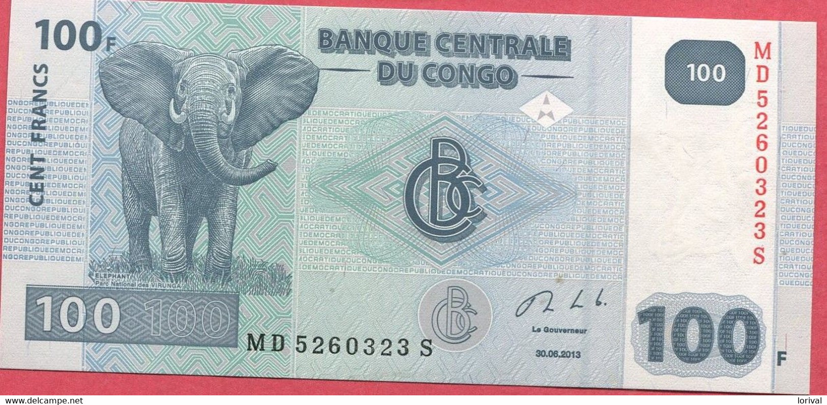 100 Francs 30/06/2013 Neuf 3 Euros - Repubblica Del Congo (Congo-Brazzaville)