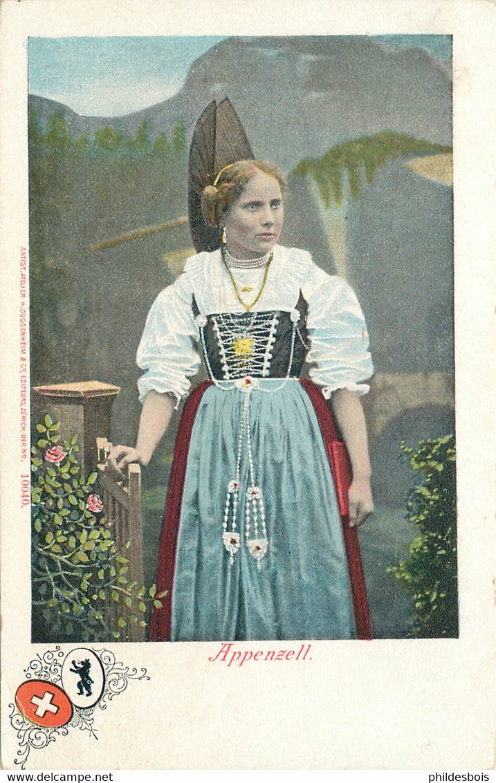 SUISSE  Artist.atelier N°10040 Costume , Personnage APPENZELL - Appenzell