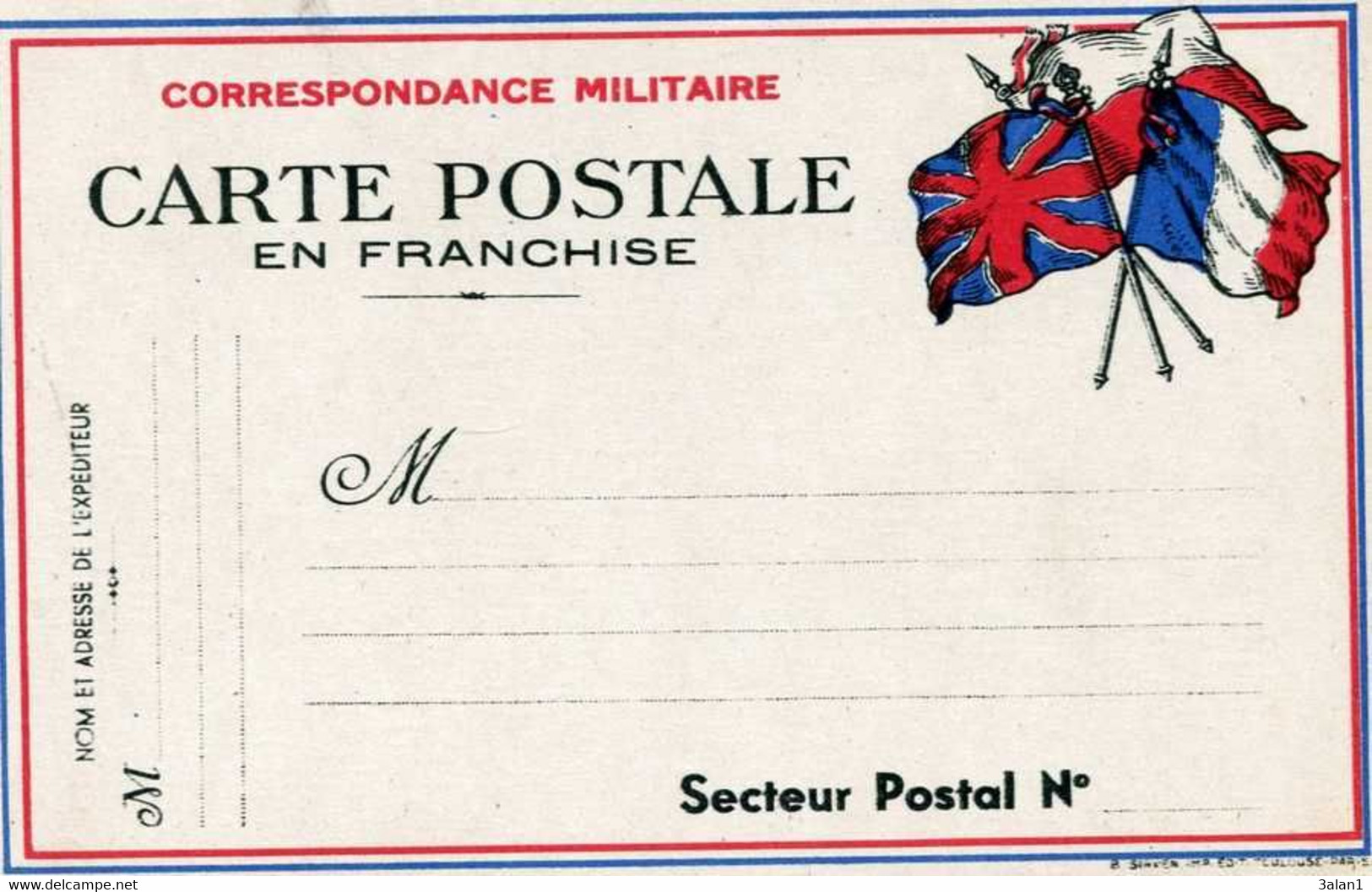 Carte Postale Militaire En Franchise   3327 - War 1914-18