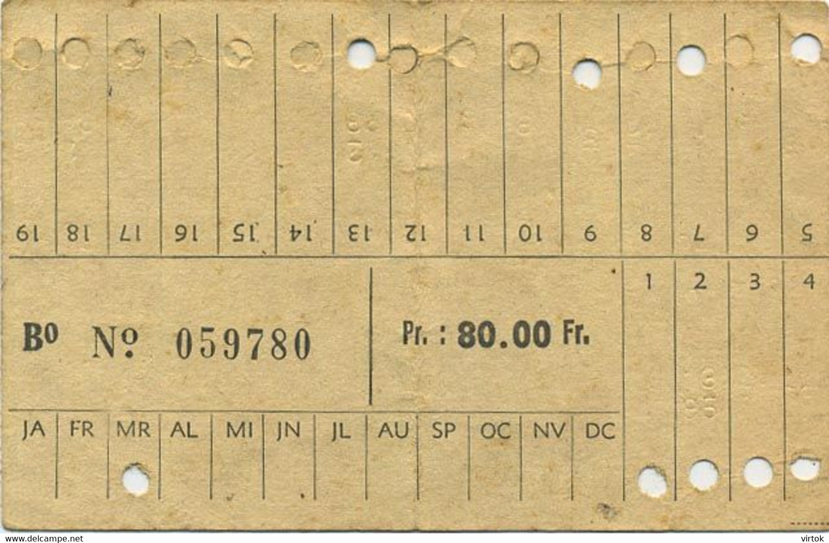 OLD TRAM Ticket :    Bruxelles - Sonstige & Ohne Zuordnung