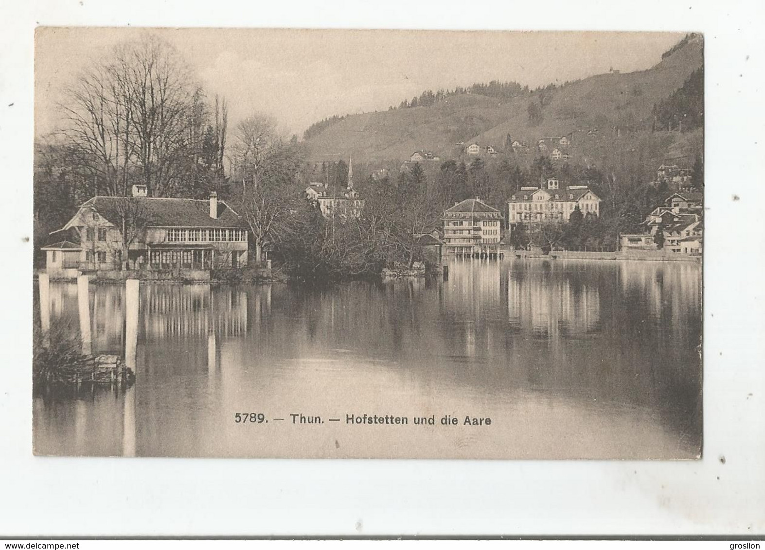 THUN 5789 HOFSTETTEN UND DIE AARE  1909 - Hofstetten Bei Brienz