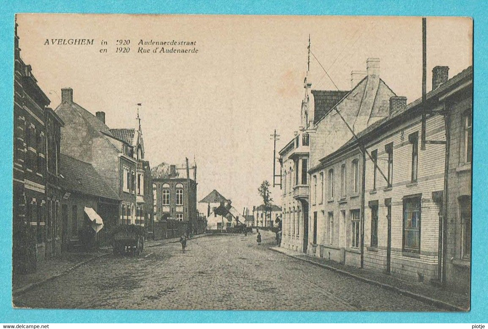 * Avelgem - Avelghem (West Vlaanderen) * (Uitg. Gyselynck Kortrijk) Oudenaardestraat, Rue D'Audenaerde, 1920, TOP, Rare - Avelgem