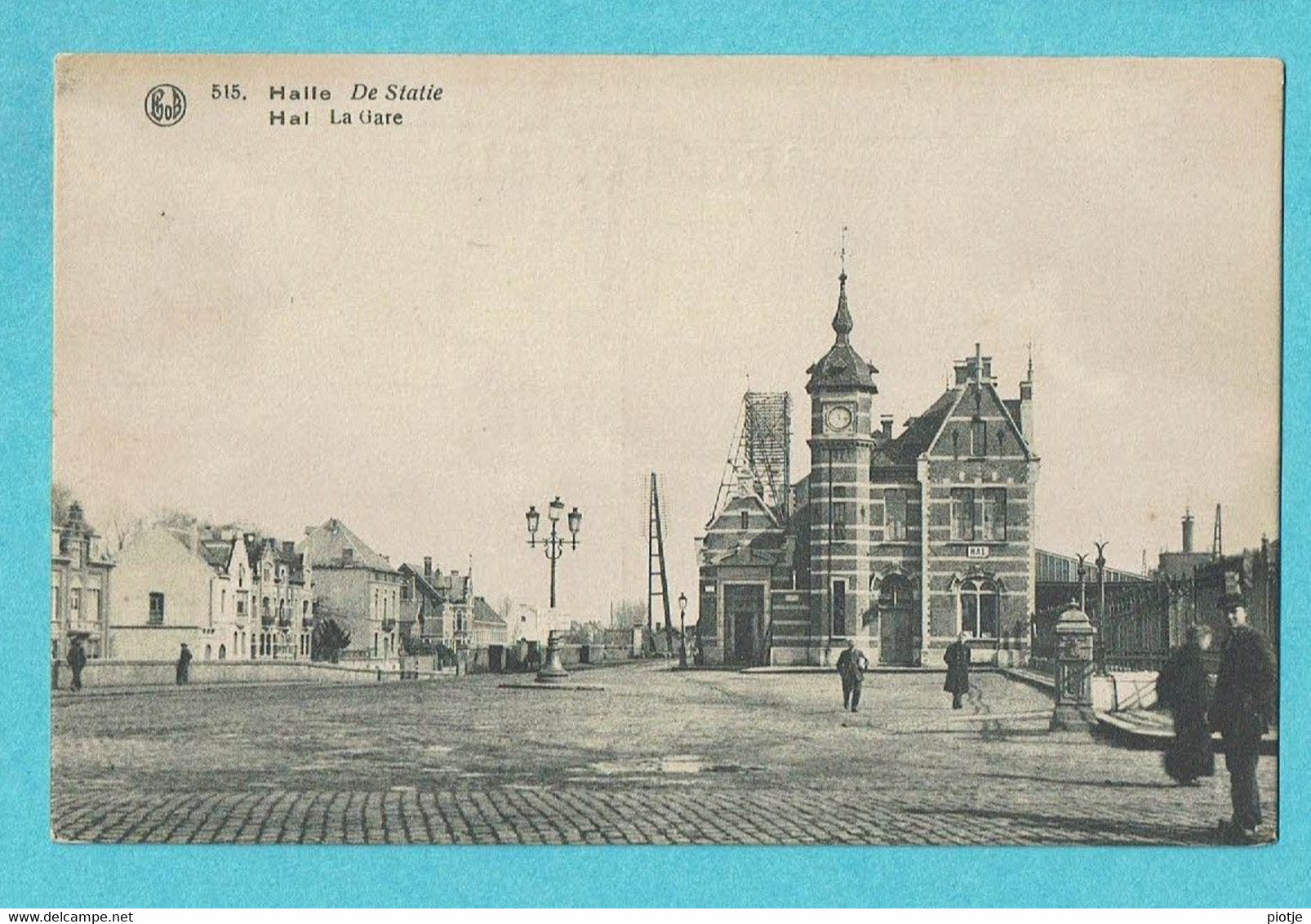 * Halle - Hal (Vlaams Brabant) * (PhoB, Nr 515) De Statie, La Gare, Bahnhof, Railway Station, Animée, TOP, Rare, Old - Halle