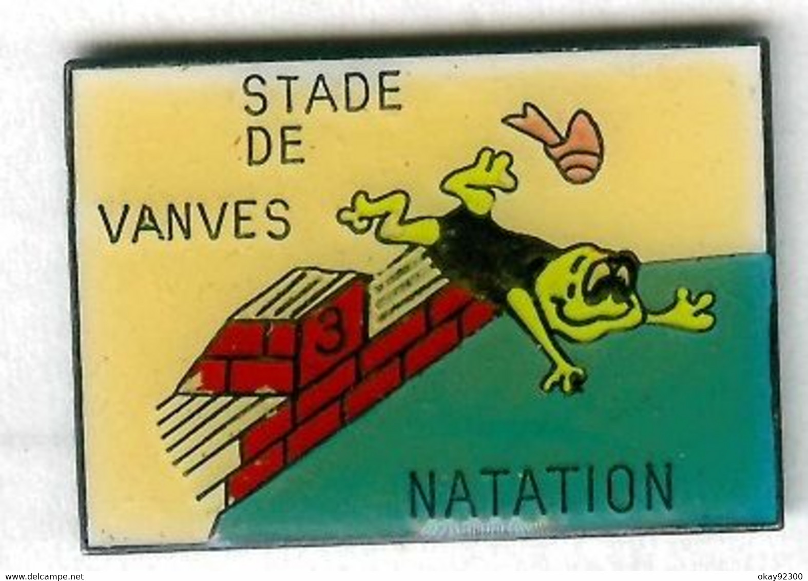 Pin's Grenouille Frog Vanves Natation swimming - Zwemmen